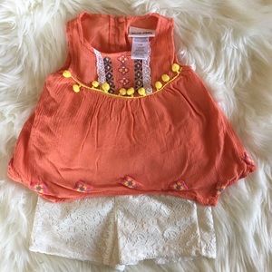 Little Lass tank top and lace shorts